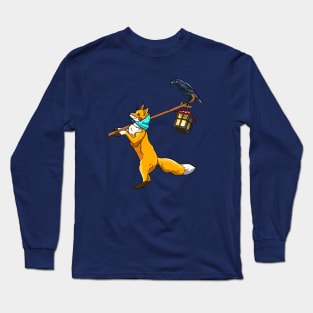 The Red Fox and Raven Long Sleeve T-Shirt